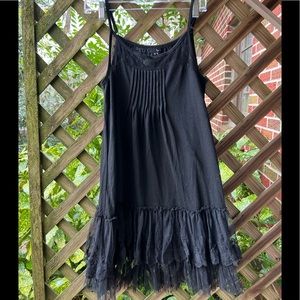 Spaghetti strap black dress
